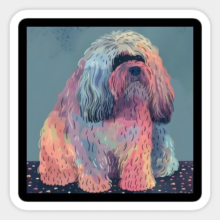 Retro Puli: Pastel Pup Revival Sticker